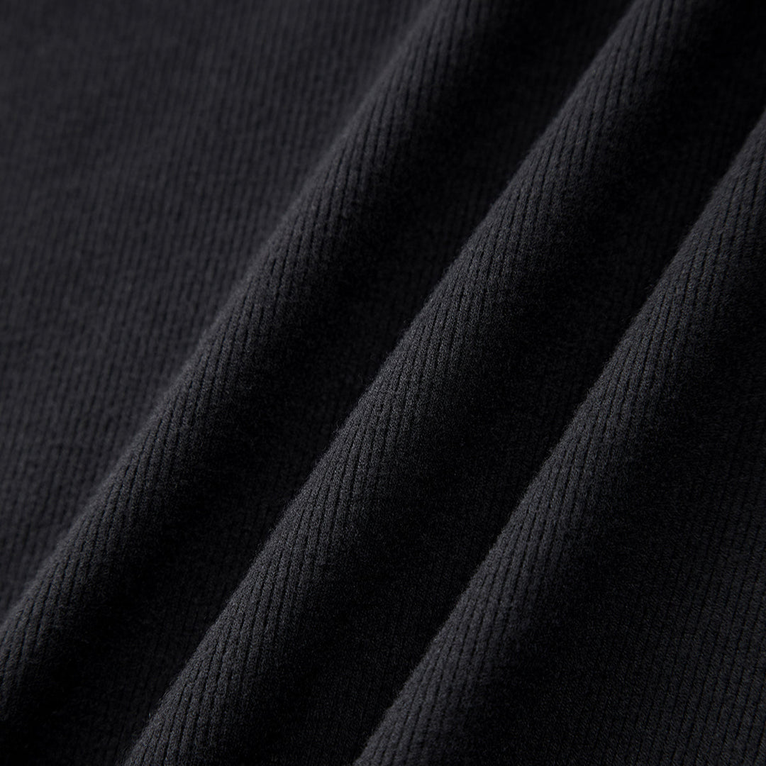 Close-up of black fabric texture